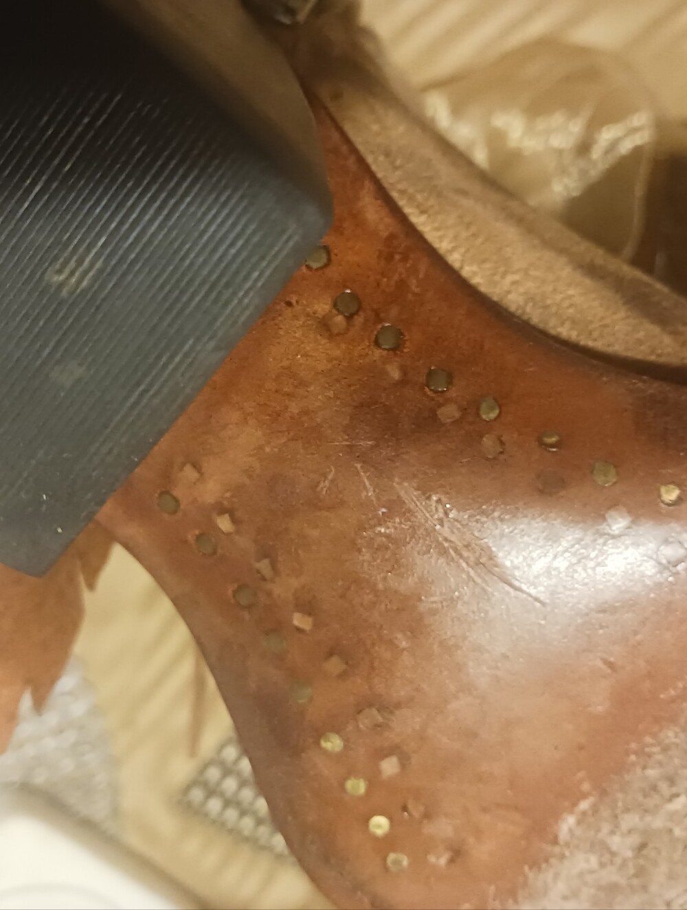 Lucchese Robyn Brown Suede Ankle Booties with Fringe Detail - Picture 10 of 10